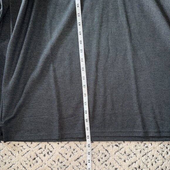 Crown & Ivy™ Long Sleeve Piqué Polo Shirt Gray NWOT XXL - Picture 6 of 8